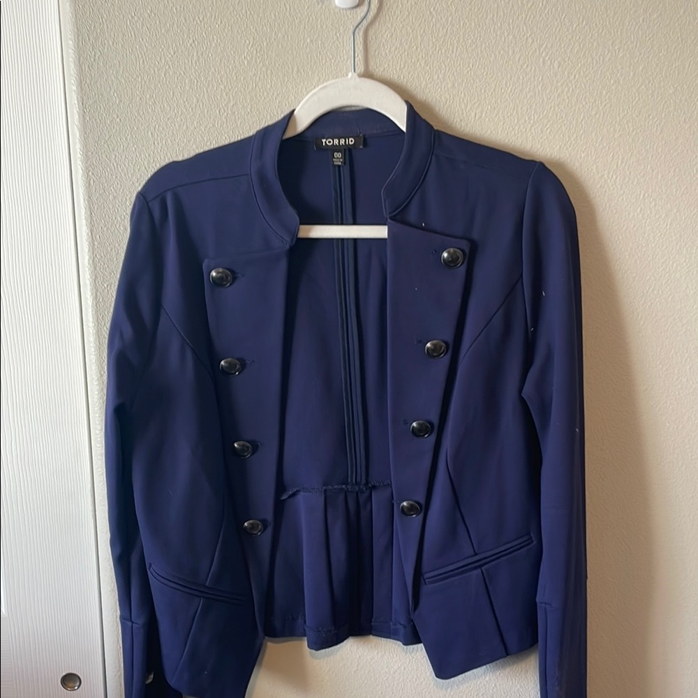 Navy blue Torrid blazer